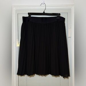 Torrid Black Chiffon Accordion Pleated Mini Skirt Torrid Size 0